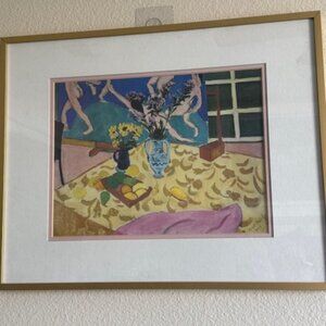 vintage henri matisse still life with dance print 1992